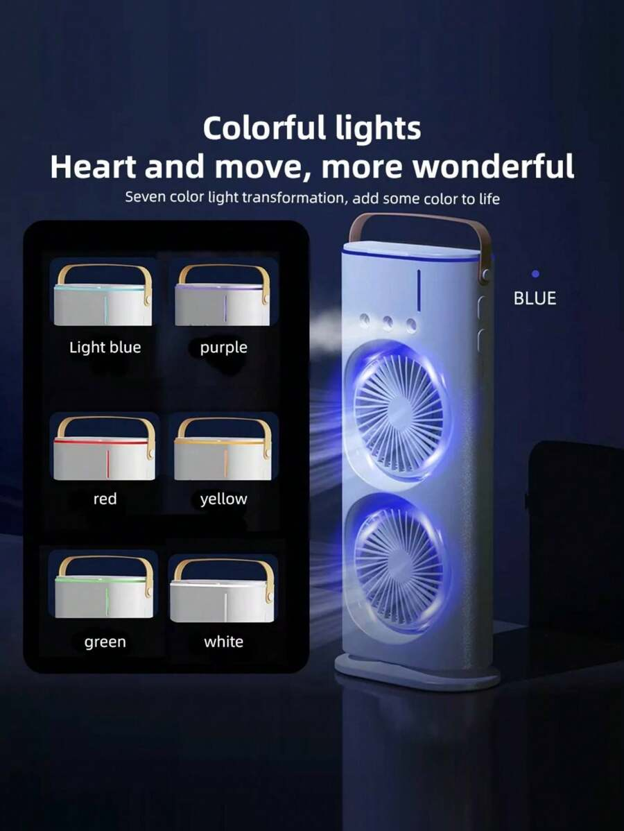 مروحة Double Fan مع فواحة عطر